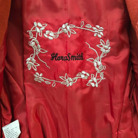 Flora Smith Leather Bomber Jacket Size 42 Excellent Condition - Picture 9 of 15